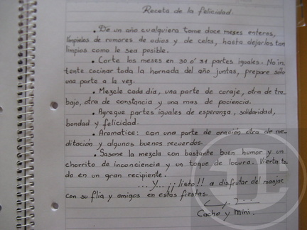 La Receta de la Felicidad, por Cacho y Mini