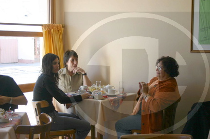 Carla Campilongo, Marta Santos y Norma Racchiusa en el Hotel de UNTER